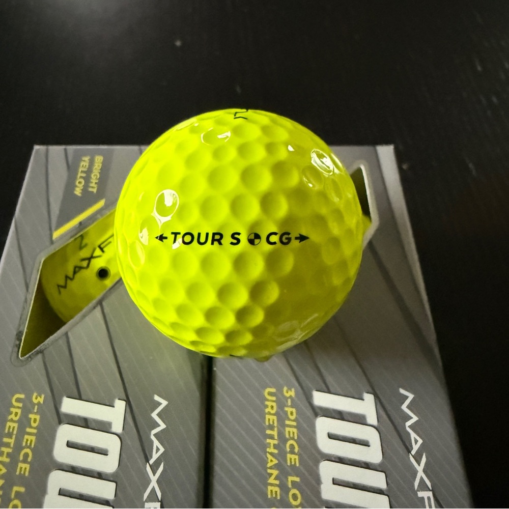 Maxfli Tour-S Bright Yellow Golf Balls - 2 Sleeves (6 Balls) - Picture 4 of 4